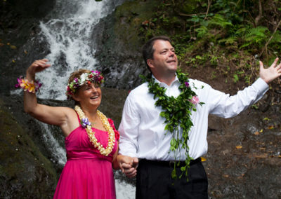 Kathy And Jeff Oahu Waterfall