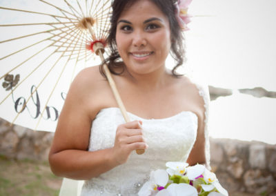 Cheryl With Orchid Bouquet