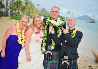 Wedding Ceremony At Waialae Beach, Kahala, Honolulu