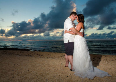 Sunset Wedding On Oahu's North Shore