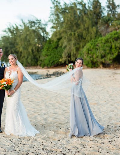 Nicole & Tim North Shore Beach Wedding