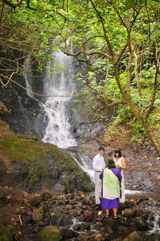 Oahu Waterfall Wedding Ceremony