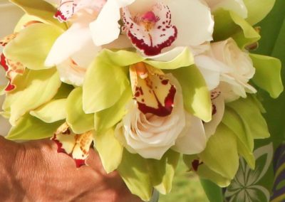 cymbidium orchids mixed bouquet