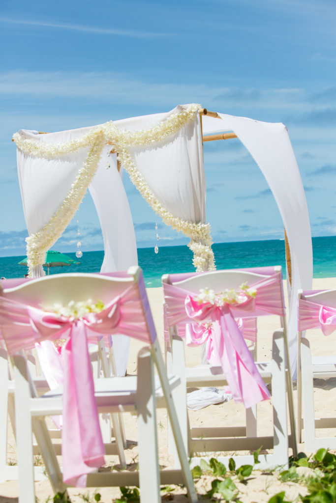 Bamboo Arch Beach Wedding