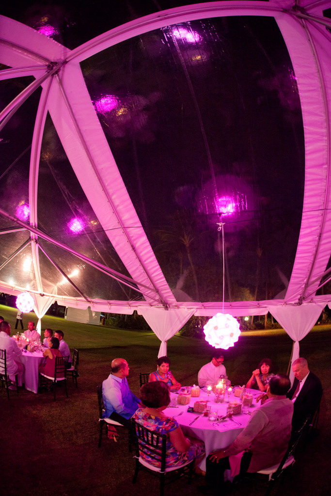 Wedding Planning Oahu Tent With Lighting