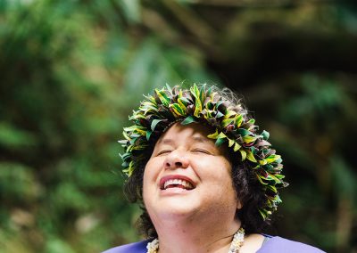 Kalona Performing A Traditional Hawaiian Wedding Ceremony