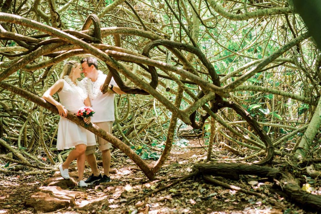 Oahu Waterfall Ceremony